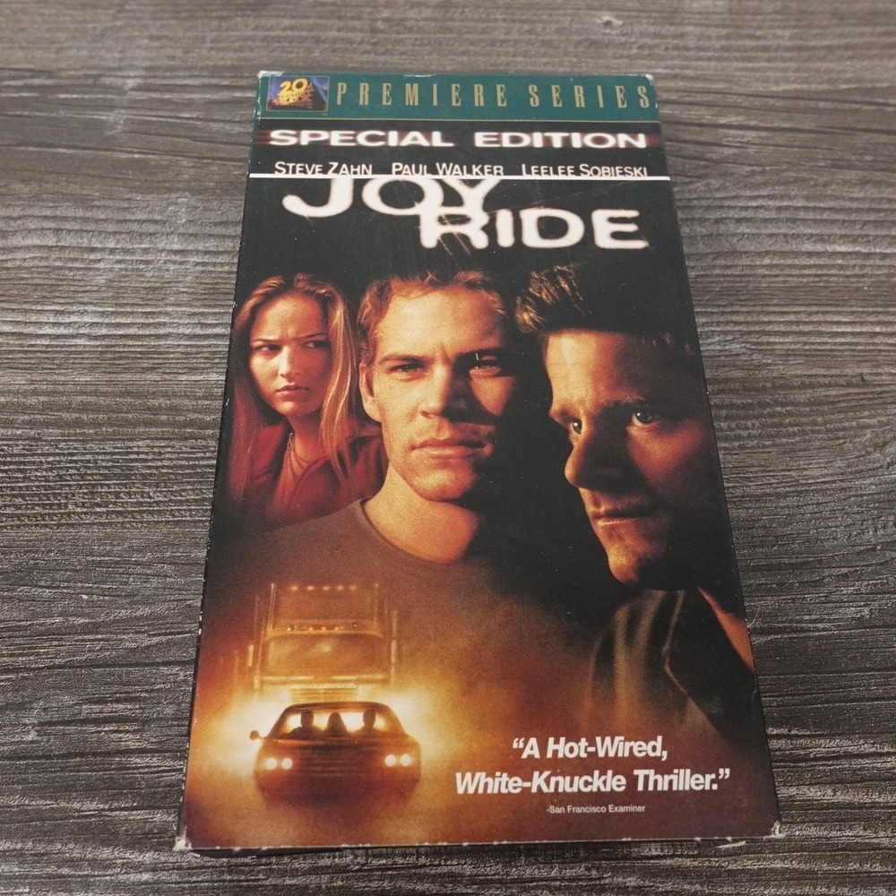 Vintage Joy Ride VHS 20th Century Fox Steve Zahn Paul Walker Leelee Sobieski